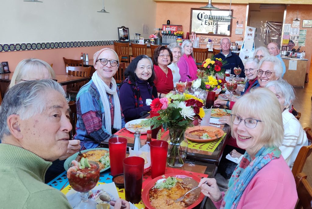 People gathered at a table